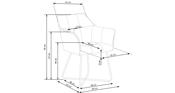 Jídelní židle HACKBERRY, béžová