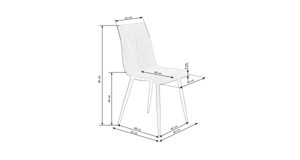 Jídelní židle HAYSTACK, šedá
