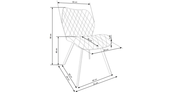 Jídelní židle HOBBS, hnědá