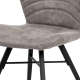 Jídelní židle ICROLEP, lanýžová látka/kov černý mat 