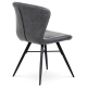 Jídelní židle ICROLEP, šedá látka/kov černý mat 
