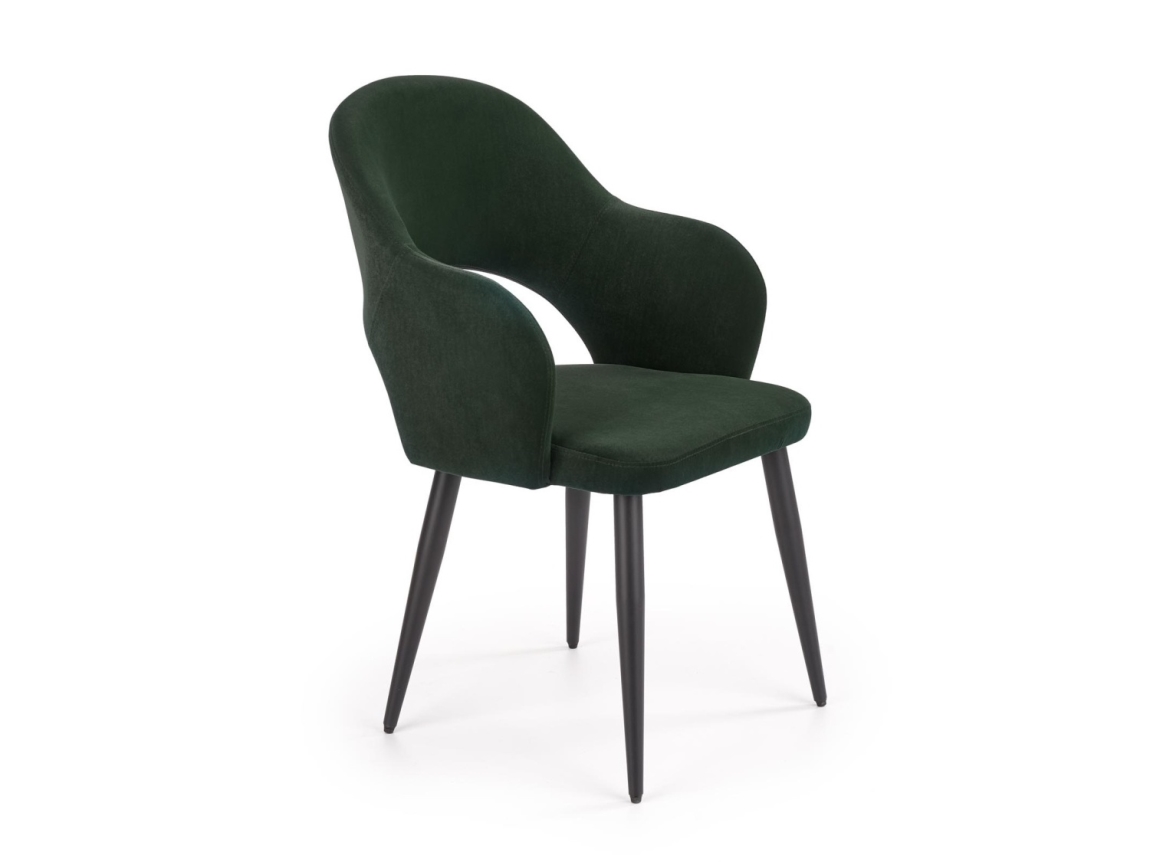 Levně Jídelní židle MONAHANS, tmavě zelená