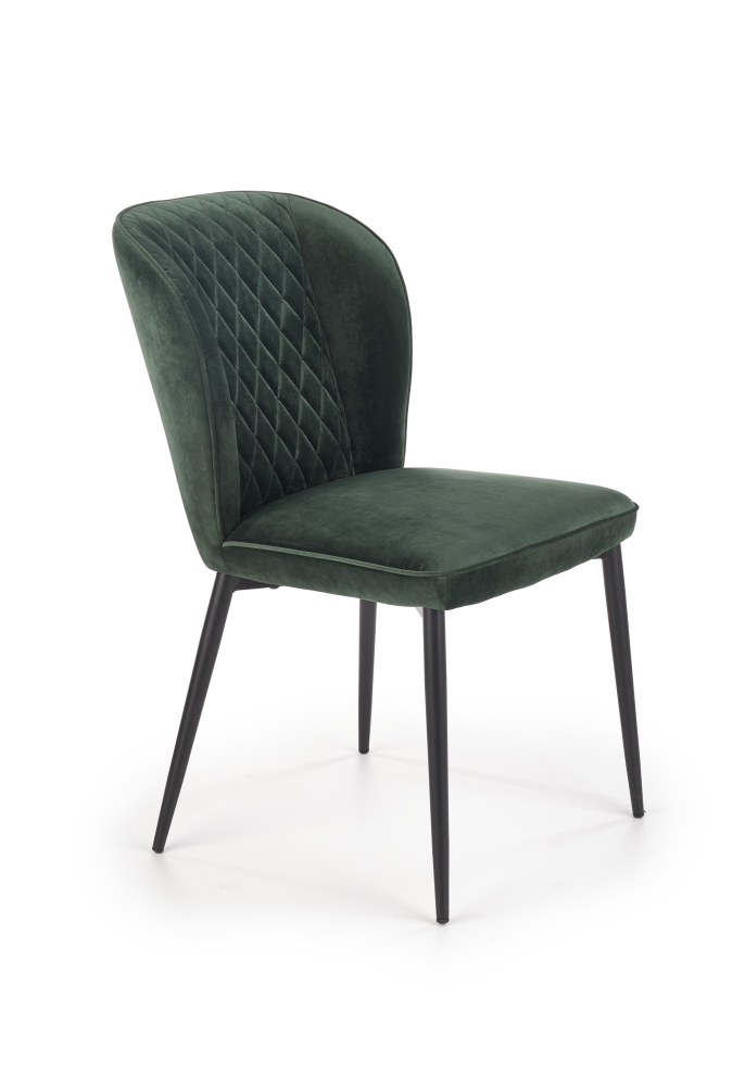 Levně Jídelní židle ALTADENA, tmavě zelená