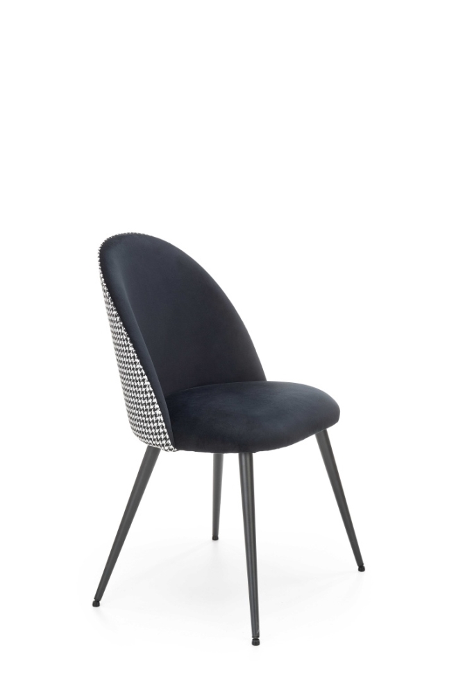 Jídelní židle STIMSON, černá/bílá