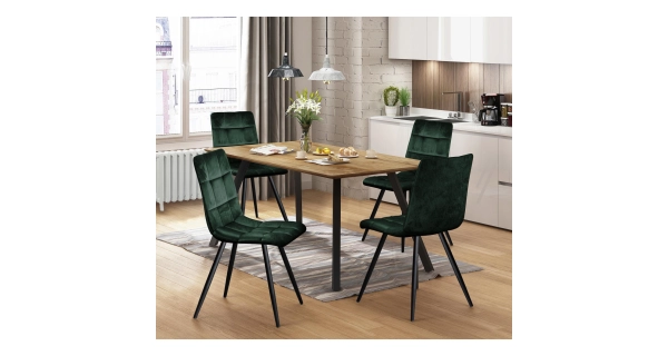 Jídelní židle KALINA, zelený samet