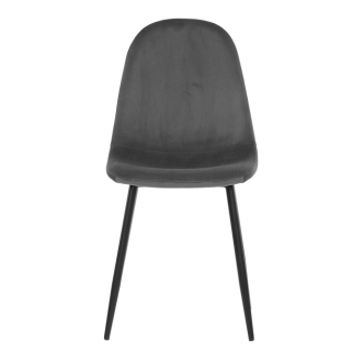 Jídelní židle KALIVVOR, šedý samet