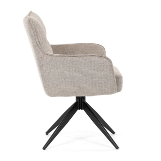 Jídelní židle KALMAR, lanýžová látka