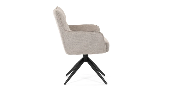 Jídelní židle KALMAR, lanýžová látka