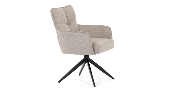 Jídelní židle KALMAR, lanýžová látka