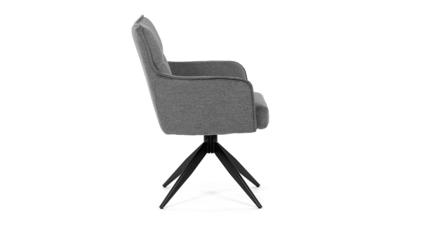 Jídelní židle KALMAR, šedá látka