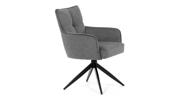 Jídelní židle KALMAR, šedá látka