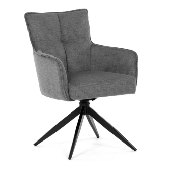 Jídelní židle KALMAR, šedá látka