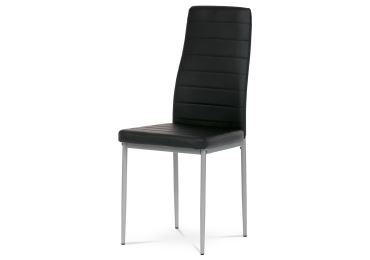 Jídelní židle KARASMONTA, černá ekokůže