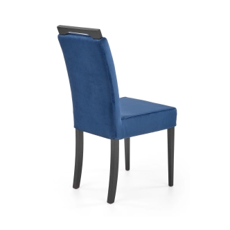 Jídelní židle KINIERO 2, černá/modrá