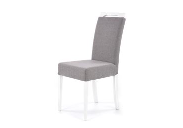 Jídelní židle KINIERO, světle šedá/bílá