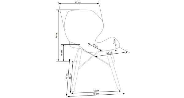 Jídelní židle KRAUTTER, bílá