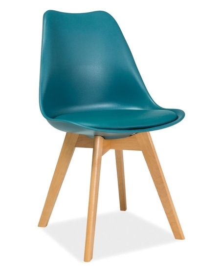 Jídelní židle PRODOL, modrá/buk