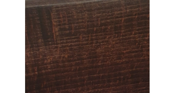 Jídelní židle LEA, masiv hnědá/černá ekokůže