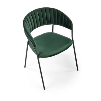 Jídelní židle LEANA, tmavě zelená