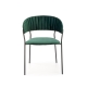 Jídelní židle LEANA, tmavě zelená