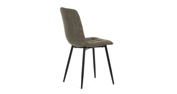 Jídelní židle LINGAR, zelená látka cowboy, černý kov