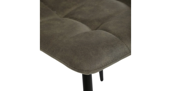 Jídelní židle LINGAR, zelená látka cowboy, černý kov