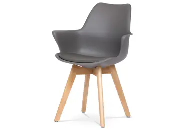 Jídelní židle LINZEL, šedá