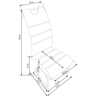 Jídelní židle LORDSBRUG, šedá