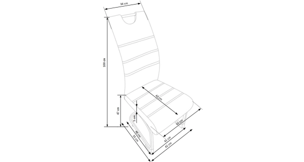 Jídelní židle LORDSBRUG, šedá