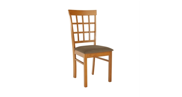 Jídelní židle MOJSLAV, třešeň/béžovohnědá