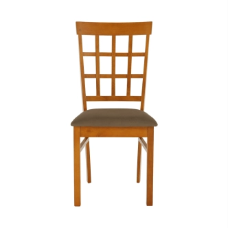 Jídelní židle MOJSLAV, třešeň/béžovohnědá