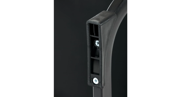 Jídelní židle NALDORLEM, taštičkové pružiny, modrá látka, černý kov