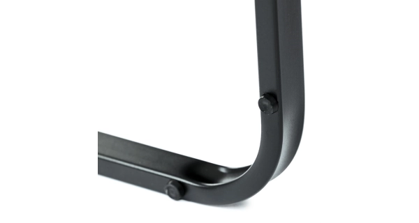 Jídelní židle NALDORLEM, taštičkové pružiny, zelená látka, černý kov