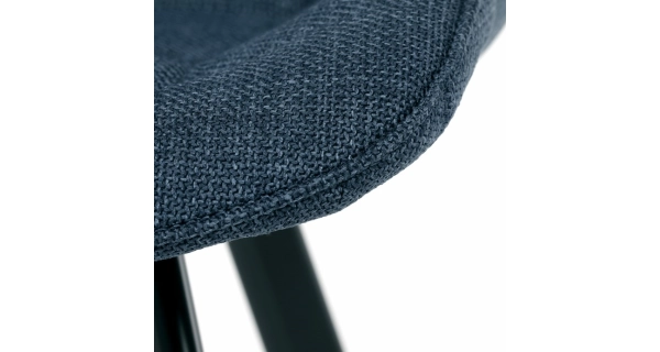 Jídelní židle NALXERXER, modrá látka, černý kov