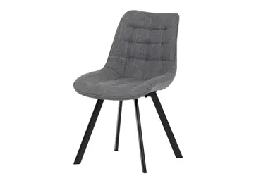 Jídelní židle NALXERXER, šedá látka, černý kov