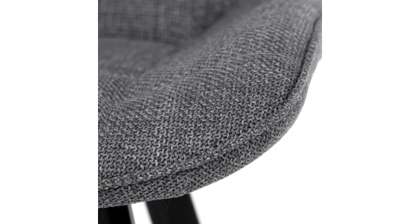 Jídelní židle NALXERXER, šedá látka, černý kov