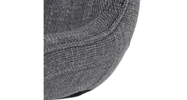 Jídelní židle NALXERXER, šedá látka, černý kov