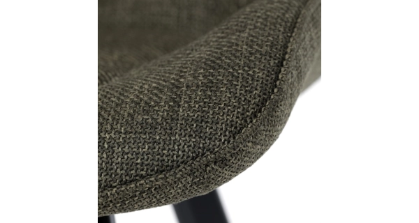 Jídelní židle NALXERXER, zelená látka, černý kov