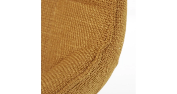 Jídelní židle NALXERXER, žlutá látka, černý kov