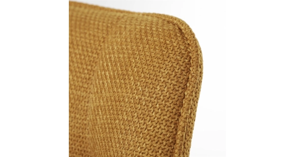 Jídelní židle NALXERXER, žlutá látka, černý kov