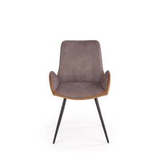 Jídelní židle NIGUEL, šedo-hnědá