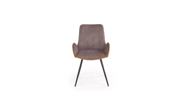 Jídelní židle NIGUEL, šedo-hnědá