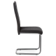 Jídelní židle NITIDA, látka šedá/kov matný antracit 