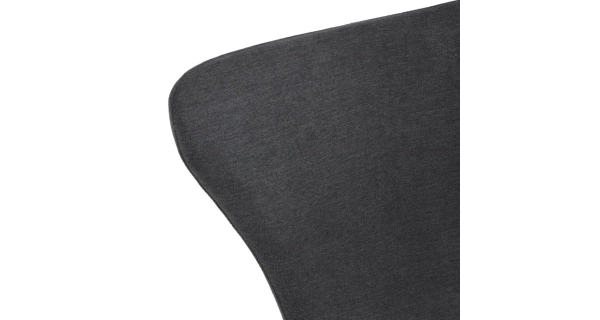 Jídelní židle ORZELXER, šedá látka, černý kov