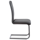 Jídelní židle PHAMONG, šedá ekokůže/šedý kov