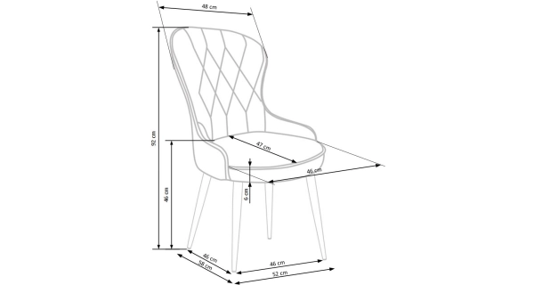 Jídelní židle PORVENIR, bordó