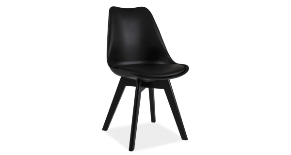 Jídelní židle PRODOL II, černá/černá 