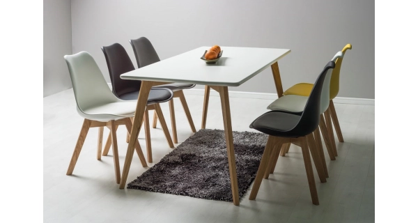 Jídelní židle PRODOL, modrá/buk