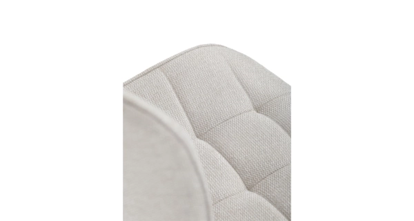 Jídelní židle QUINZELJOR, béžová látka, černý kov