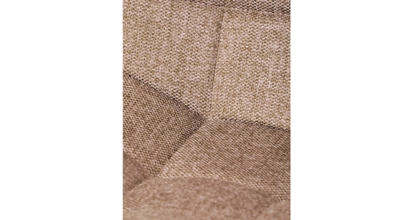 Jídelní židle QUINZELJOR, hnědá látka, černý kov